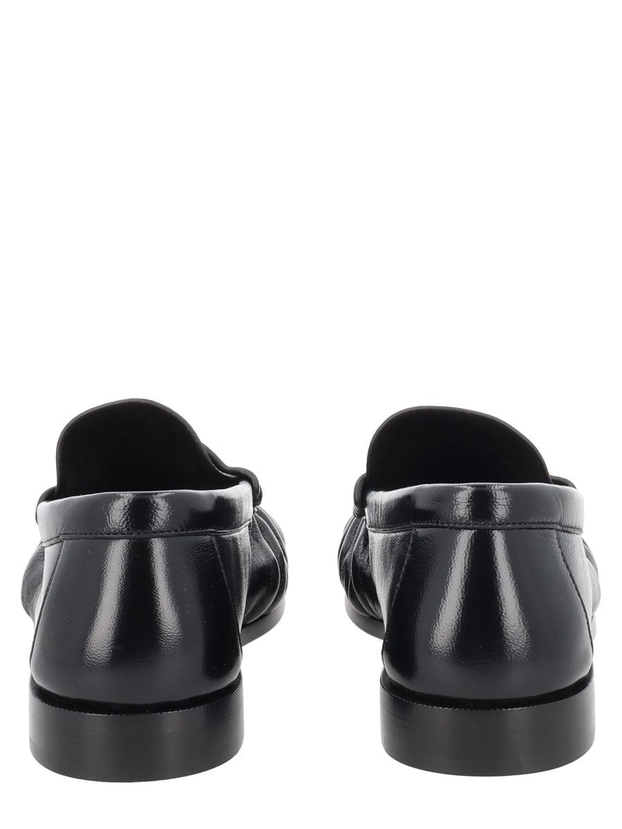 Saint Laurent Women's Le Loafer Cassandre Loafers Black, view 4