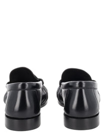 Saint Laurent Women's Le Loafer Cassandre Loafers Black, view 4