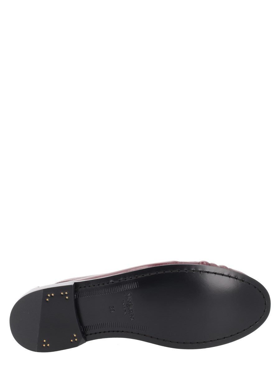 Saint Laurent Women's Le Loafer Cassandre Loafers Red, view 6