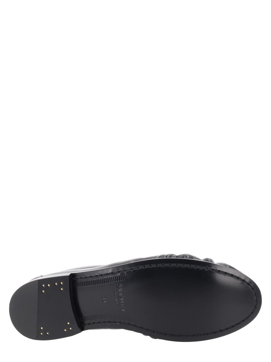 Saint Laurent Women's Le Loafer Cassandre Loafers Black, view 6