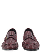 Saint Laurent Men's Le Loafer Cassandre Loafers Red, view 3