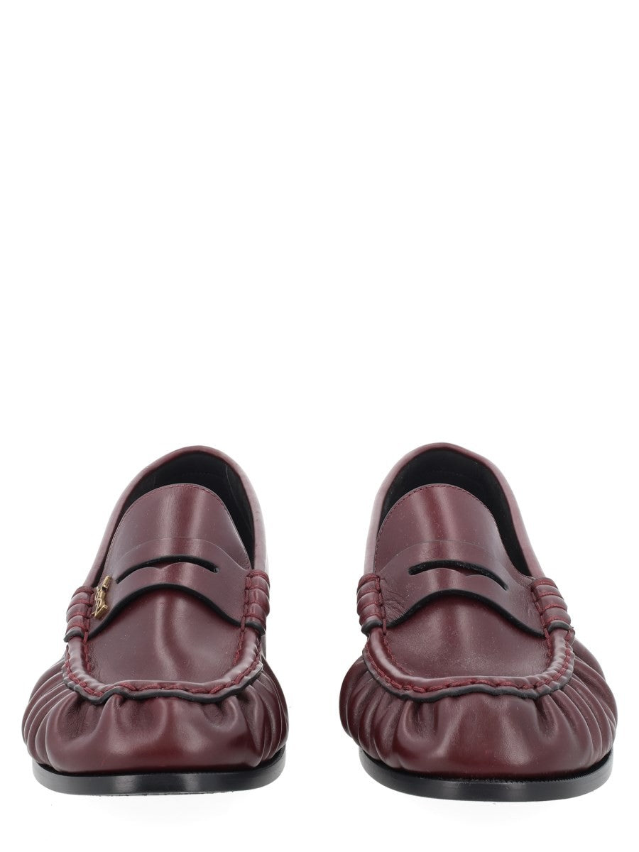 Saint Laurent Men's Le Loafer Cassandre Loafers Red, view 3
