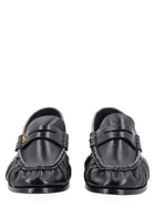 Saint Laurent Women's Le Loafer Cassandre Loafers Black, view 3