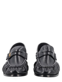 Saint Laurent Women's Le Loafer Cassandre Loafers Black, view 3