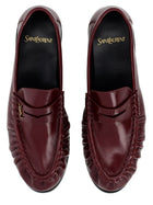 Saint Laurent Women's Le Loafer Cassandre Loafers Red, view 5