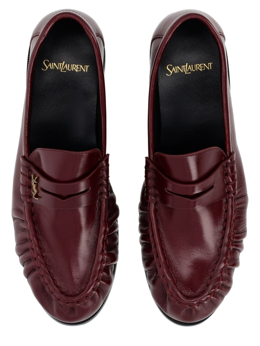 Saint Laurent Women's Le Loafer Cassandre Loafers Red, view 5