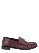 Saint Laurent Men's Le Loafer Cassandre Loafers Red