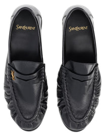 Saint Laurent Women's Le Loafer Cassandre Loafers Black, view 5