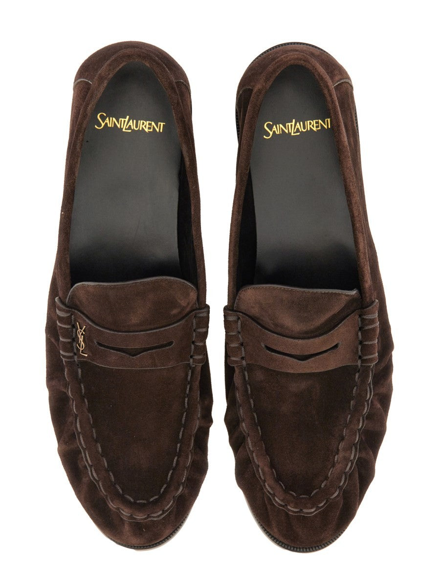 Saint Laurent Men's LE Loafer Loafers Brown, view 5