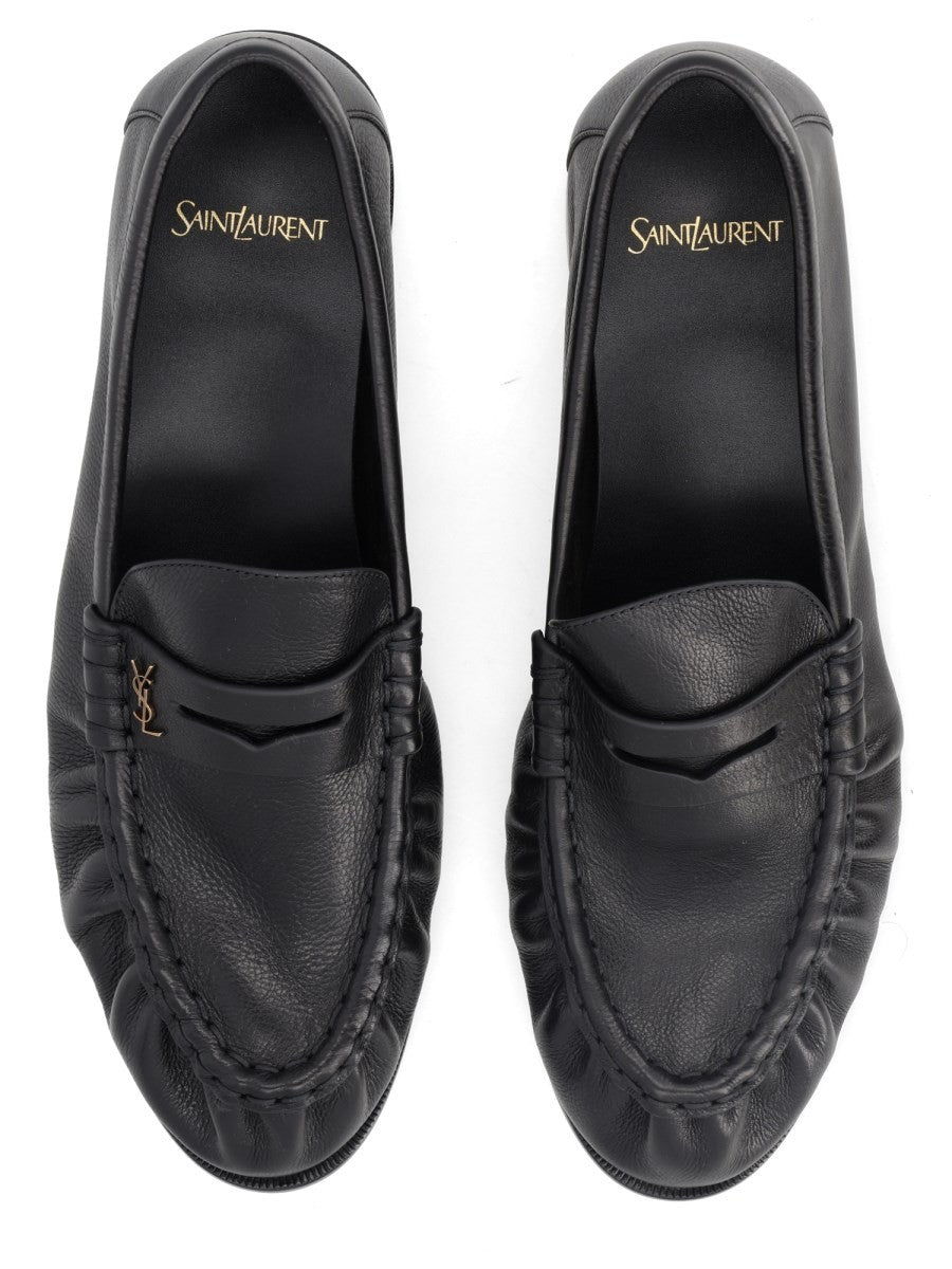 Saint Laurent Men's Mocassino LE Loafer Black