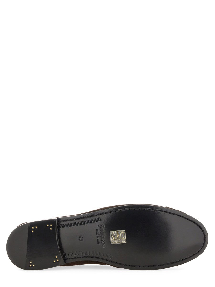 Saint Laurent Men's LE Loafer Loafers Brown, view 6