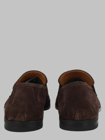Tom Ford Men's Mocassino Sean Penny in Pelle Scamosciata Brown
