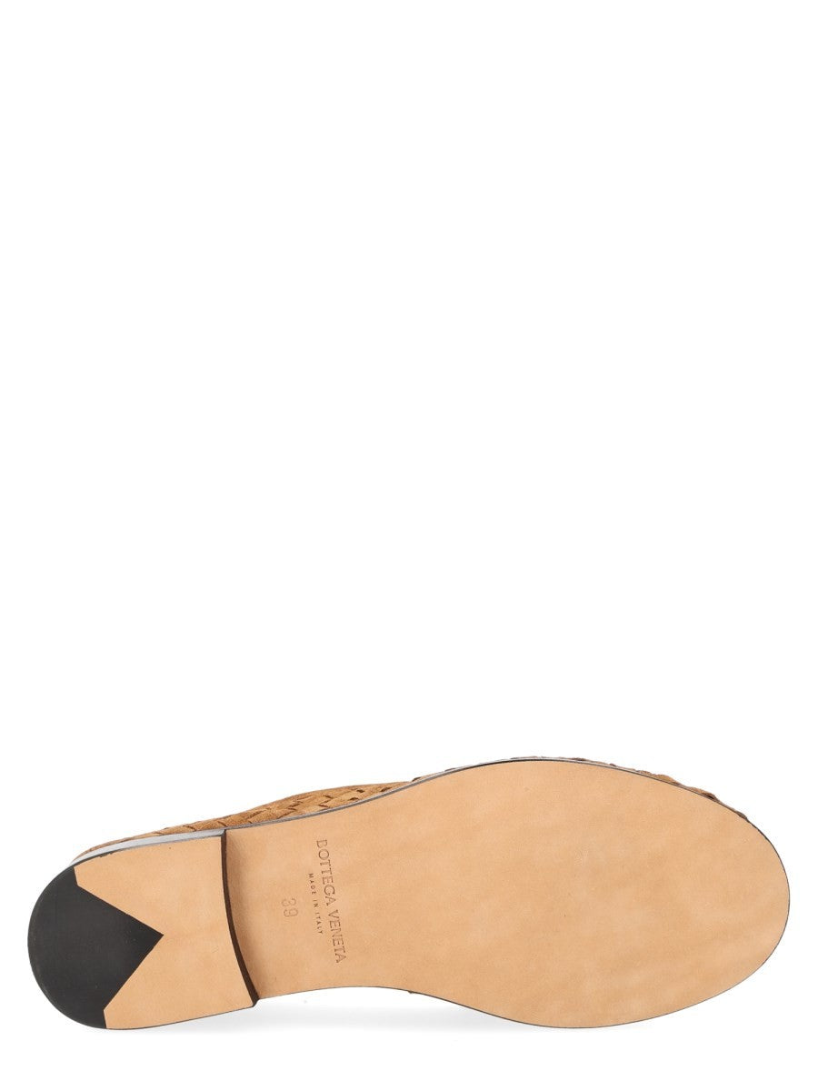 Bottega Veneta Women's Silenzio Loafers Beige, view 6