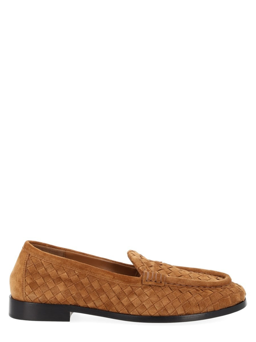 Bottega Veneta Women's Silenzio Loafers Beige