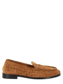Bottega Veneta Women's Silenzio Loafers Beige
