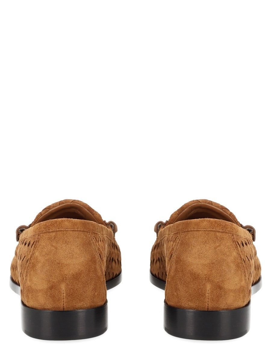 Bottega Veneta Women's Silenzio Loafers Beige