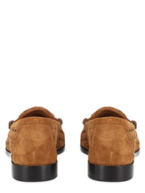 Bottega Veneta Women's Silenzio Loafers Beige