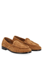 Bottega Veneta Women's Silenzio Loafers Beige
