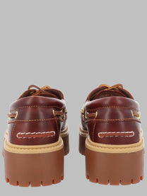 Timberland Women's Mocassino Stringato Da Barca Stone Street Red