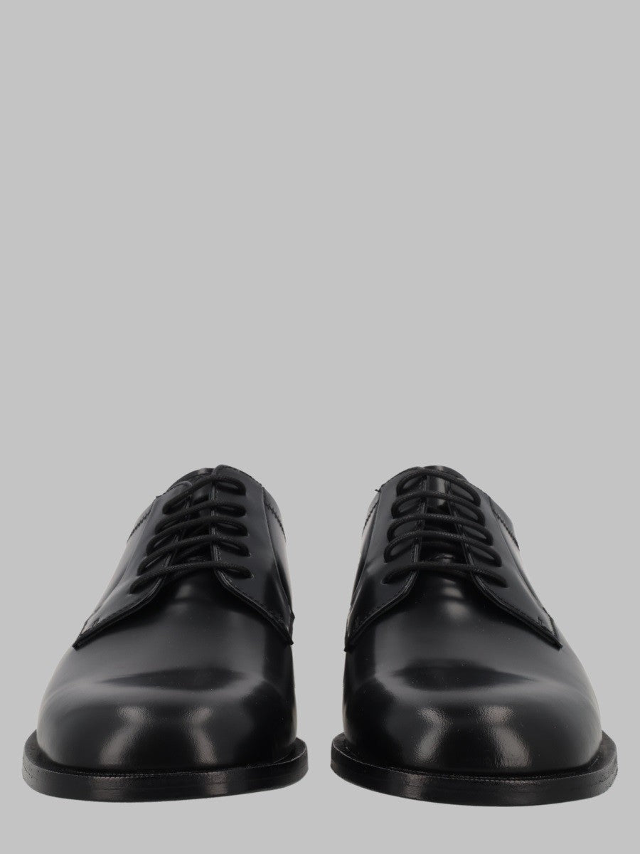 HUGO BOSS Men's Mocassino Thorton Derb in Pelle Black