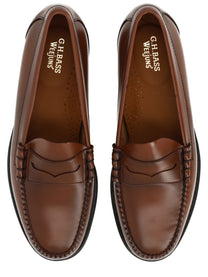 G.H. BASS Men's Mocassino Weejun Heritage Larson Brown