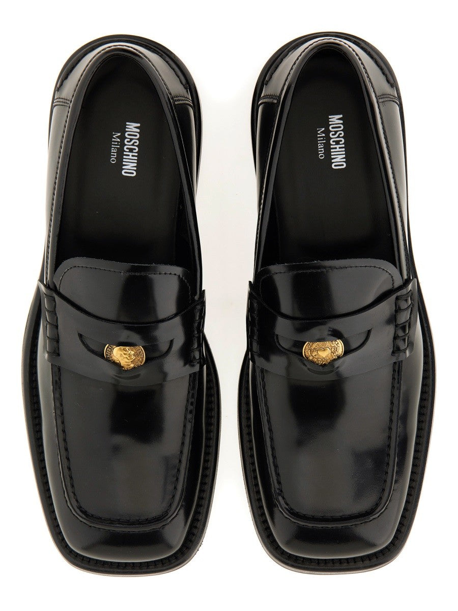 Moschino Men's Moccasin Berlin Black