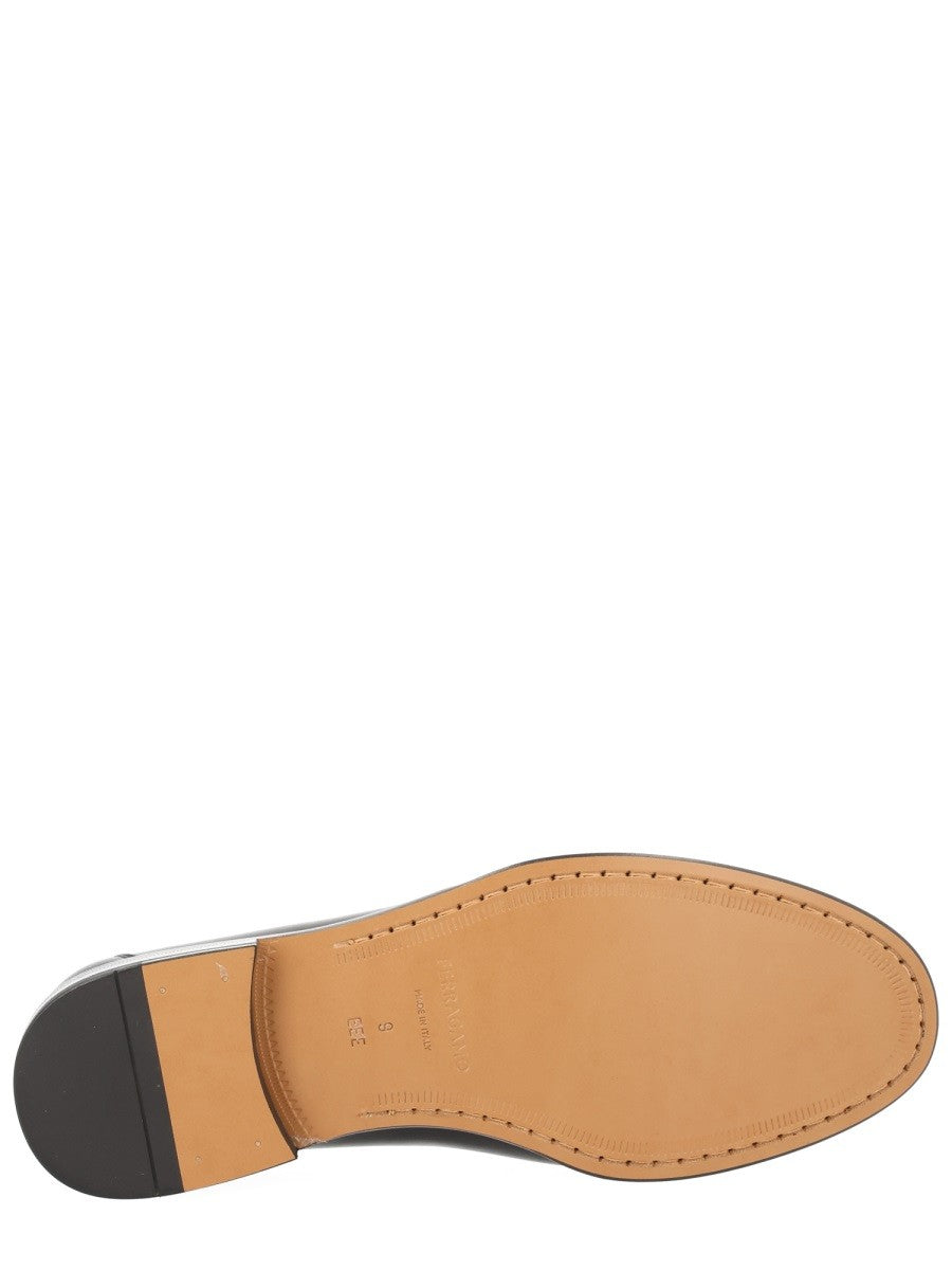 Ferragamo Men's Moccasin Gancini Black