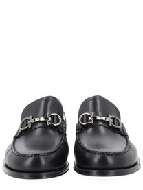 Ferragamo Men's Moccasin Gancini Black