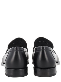 Ferragamo Men's Moccasin Gancini Black