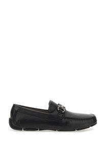Ferragamo Men's Moccasin Gancini Black