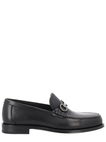 Ferragamo Men's Moccasin Gancini Black