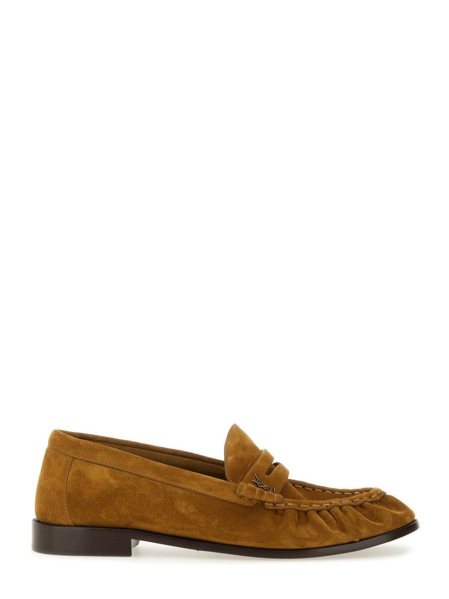 Saint Laurent Men's Moccasin LE Loafer Brown