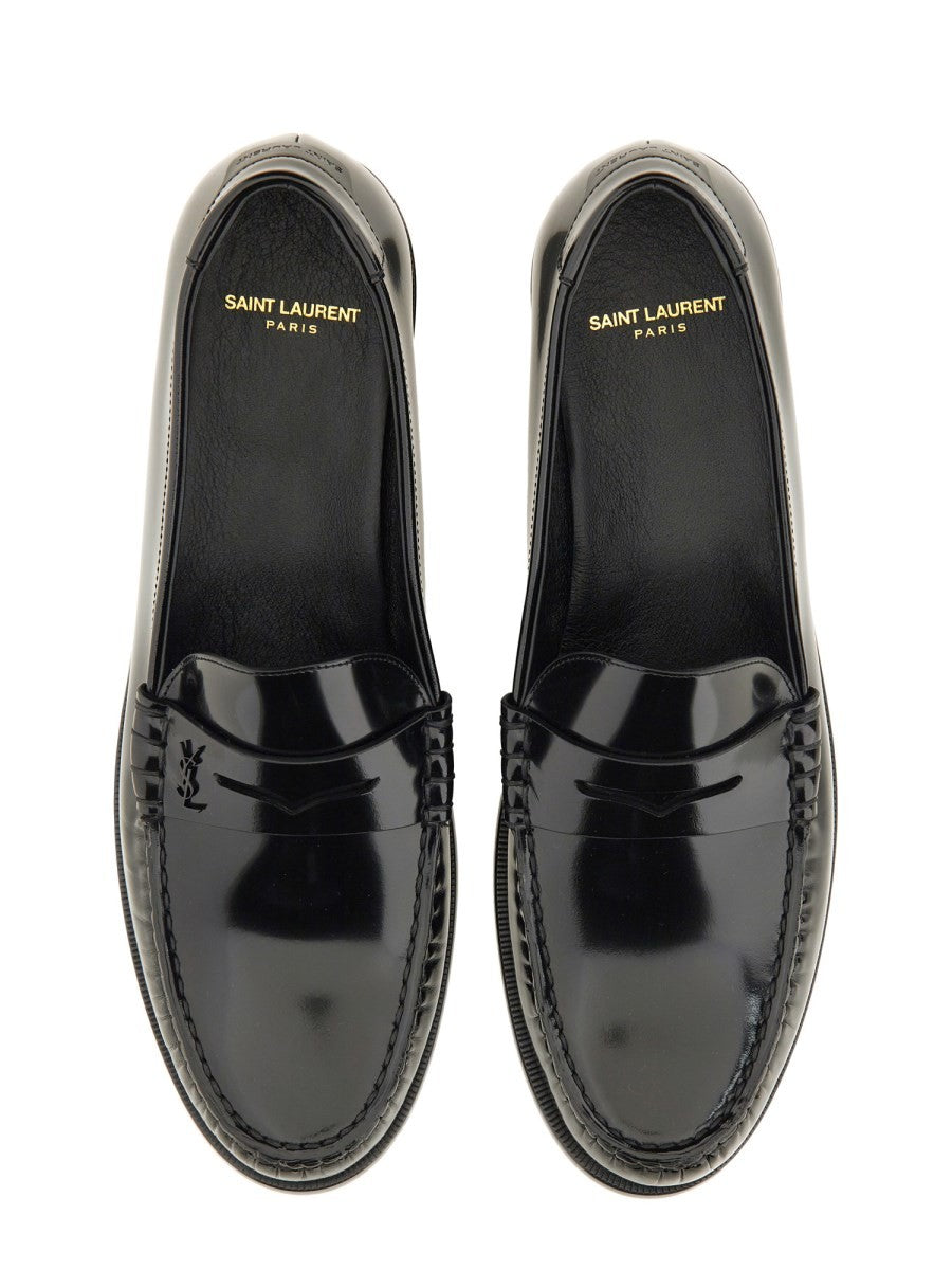 Saint Laurent Men's Moccasin LE Loafer Black