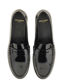 Saint Laurent Men's Moccasin LE Loafer Black