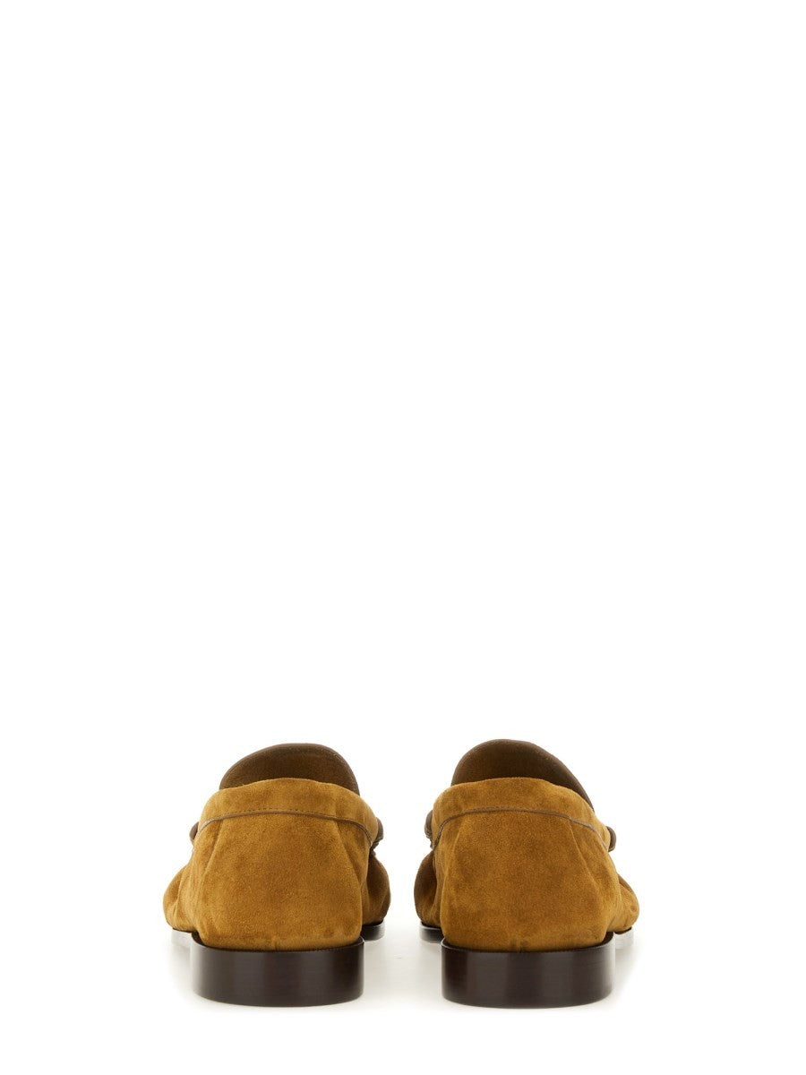 Saint Laurent Men's Moccasin LE Loafer Brown, view 3