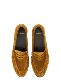 Saint Laurent Men's Moccasin LE Loafer Brown