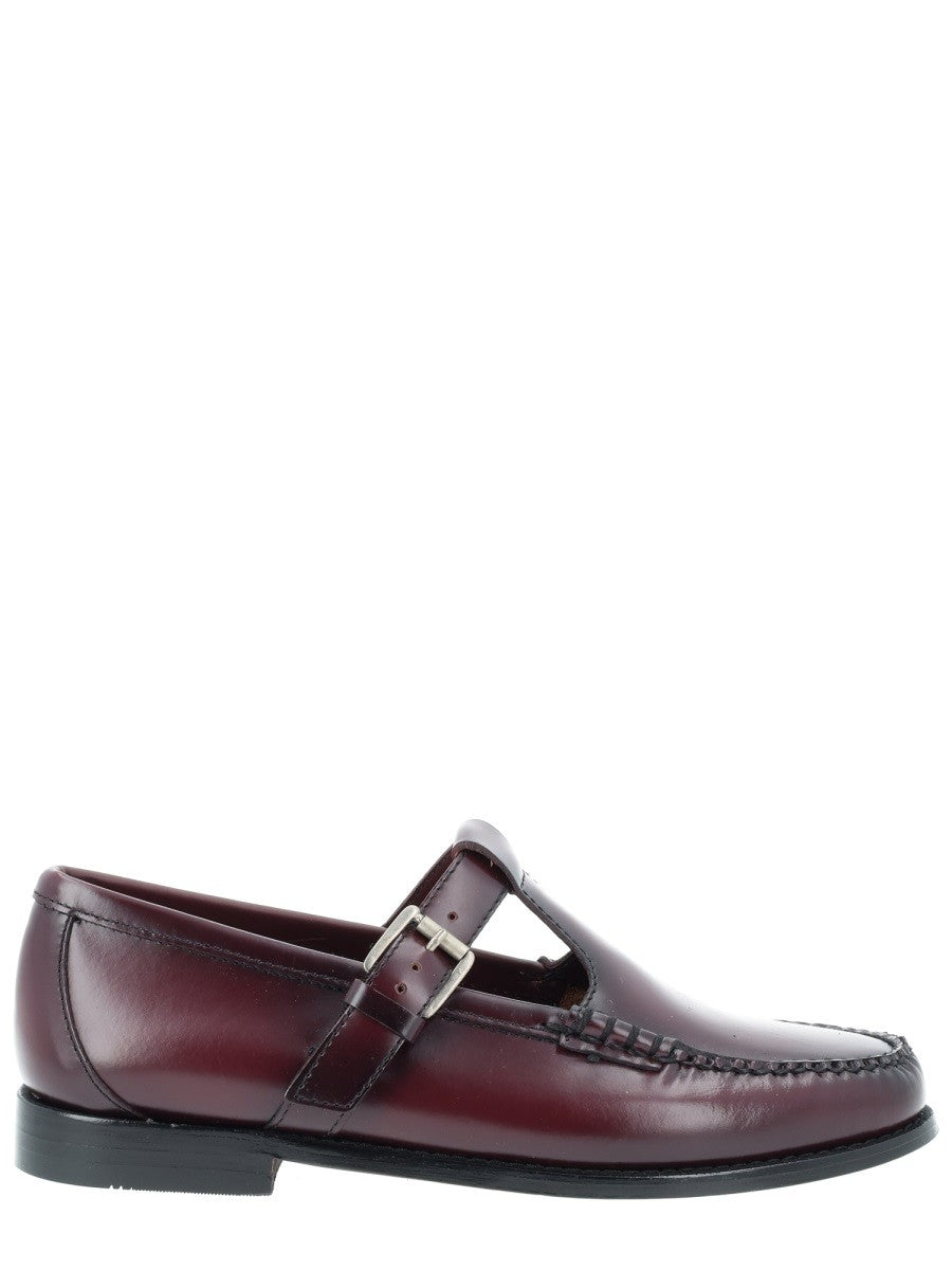 G.H. BASS Women's Moccasin Mary Jane Weejun Red
