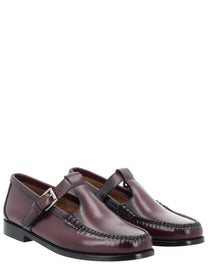 G.H. BASS Women's Moccasin Mary Jane Weejun Red