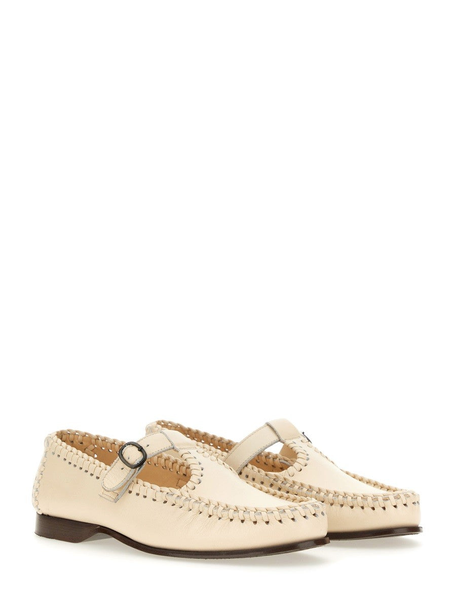 Hereu Women's Moccasin Bar Alcover White