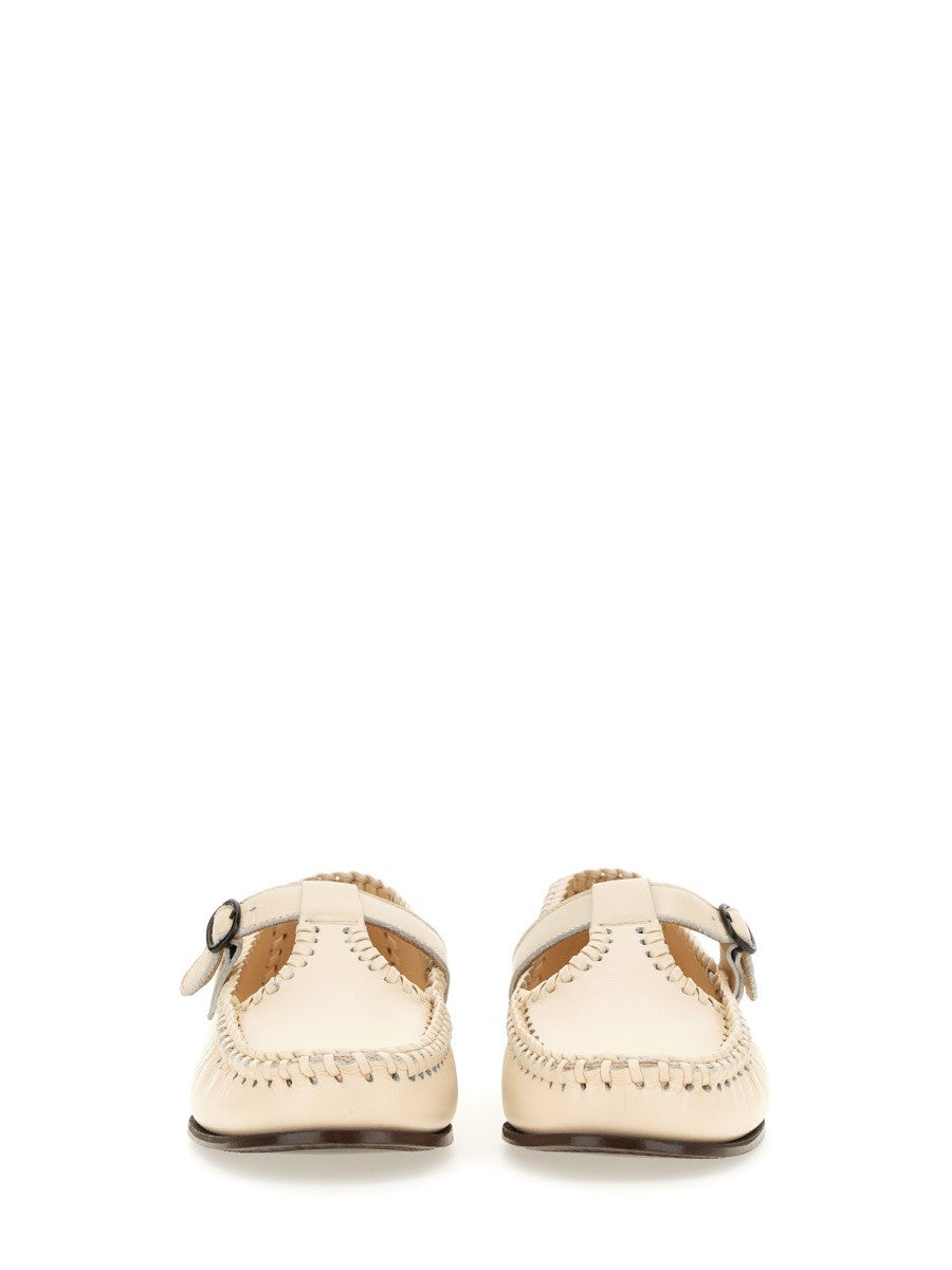 Hereu Women's Moccasin Bar Alcover White