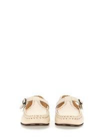 Hereu Women's Moccasin Bar Alcover White