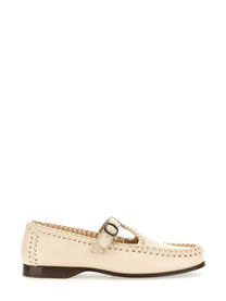 Hereu Women's Moccasin Bar Alcover White