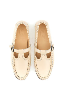 Hereu Women's Moccasin Bar Alcover White