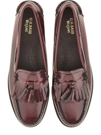 G.H. BASS Women's Moccasin Weejuns Esther Kiltie Red