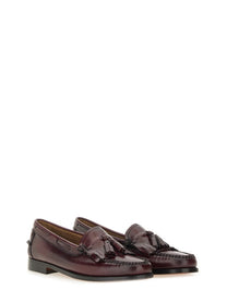 G.H. BASS Women's Moccasin Weejuns Esther Kiltie Red