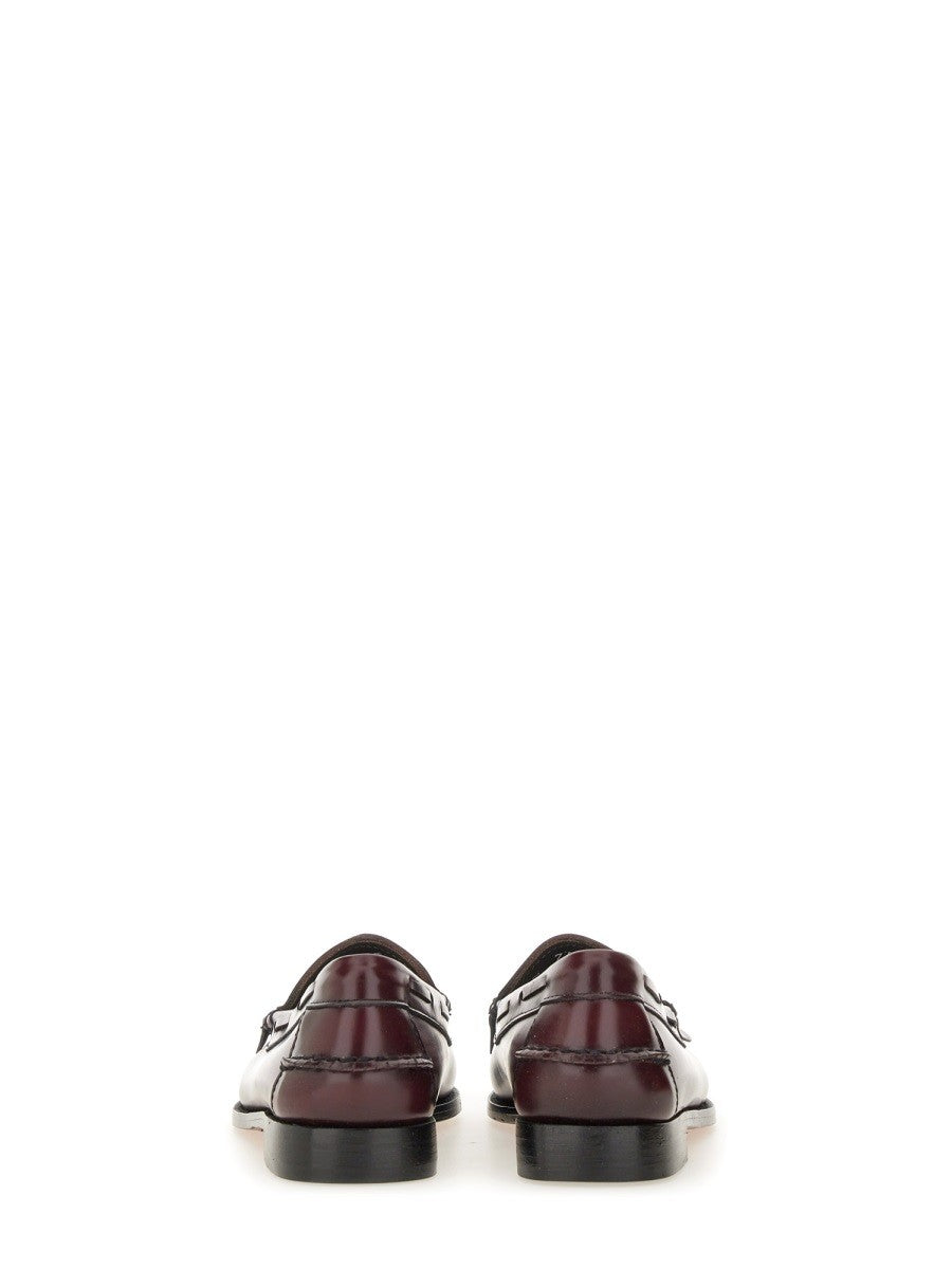 G.H. BASS Women's Moccasin Weejuns Esther Kiltie Red