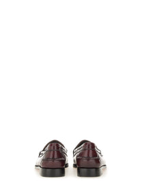 G.H. BASS Women's Moccasin Weejuns Esther Kiltie Red