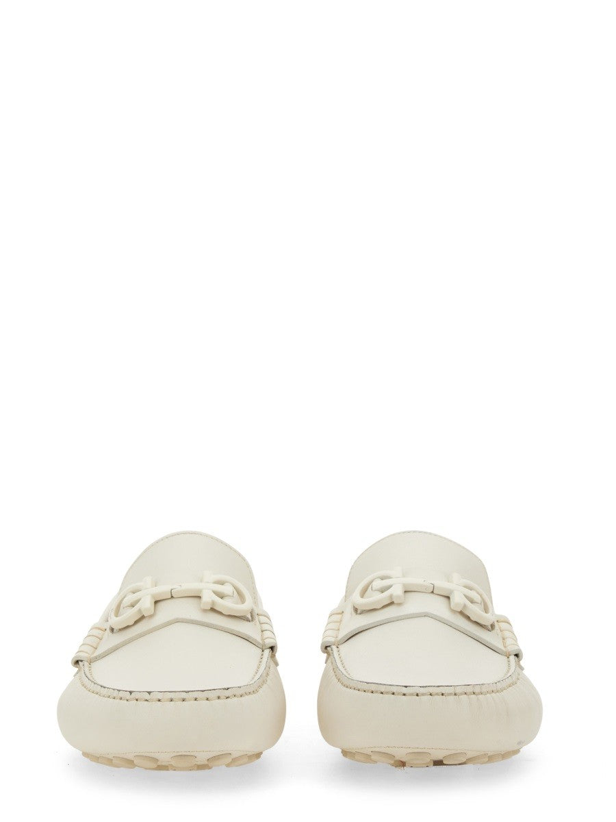 Ferragamo Men's Moccasin White, view 4