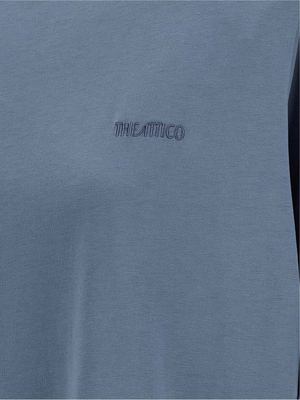 The Attico Mock Neck Shirt Blue