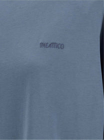 The Attico Mock Neck Shirt Blue